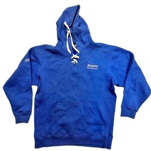 J. America Royal Blue Lace-Up Hoodie